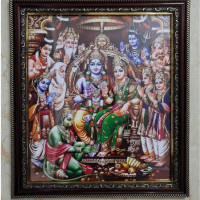 Sharu Space Rama Pattabhishekam Acrylic Frame